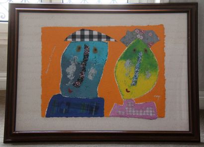 null Daniel VIENE (1955-2013)

Mr and his lady

Mixed media on paper signed and titled...