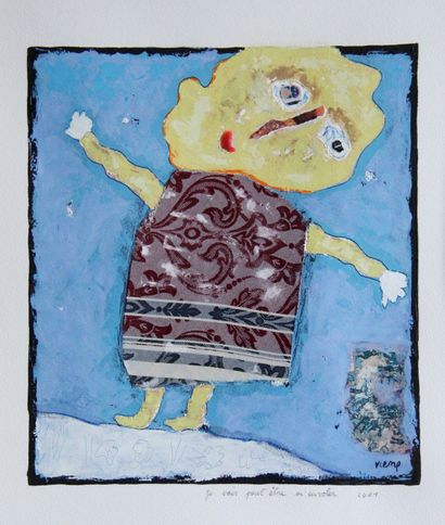 null Daniel VIENE (1955-2013)

I may fly away, 2001

Mixed media on paper signed...