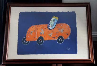 null Daniel VIENE (1955-2013)

Eugene's beautiful car

Mixed media on paper signed...