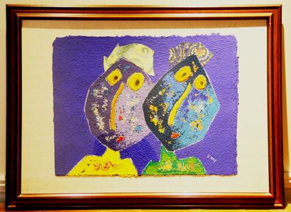 null Daniel VIENE (1955-2013)

The old ladies

Mixed media on paper signed and titled...
