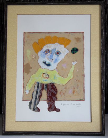 null Daniel VIENE (1955-2013)

The one-ball juggler, 2001

Mixed media on paper signed...