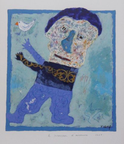 null Daniel VIENE (1955-2013)

The bird trainer, 2001

Mixed media on paper signed...