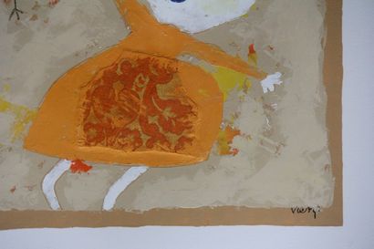 null Daniel VIENE (1955-2013)

Two characters and a bird

Mixed media on paper signed

59...