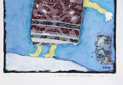 null Daniel VIENE (1955-2013)

I may fly away, 2001

Mixed media on paper signed...