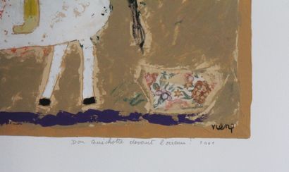 null Daniel VIENE (1955-2013)

Don Quichotte devant l'oiseau, 2001

Technique mixte...