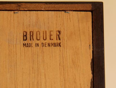 null BROUER MOBELFABRIK ed.

Upper part of a bookcase in Rio rosewood with two glass...