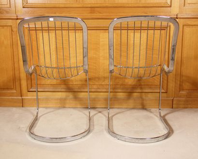 null Willy RIZZO (1928-2013) - CIDUE ed.

Pair of chairs with chromed metal structure

H...