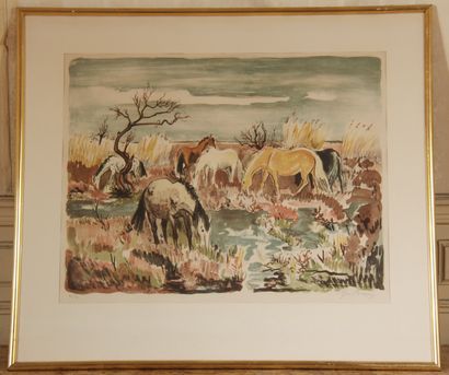 null Yves BRAYER (1907-1990)

Les chevaux

Lithographie signée et numérotée 26/120

48...