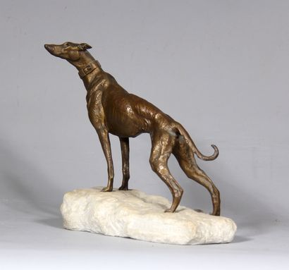 null Prosper LECOURTIER (1855-1924)

Dog at a standstill

Bronze sculpture with a...