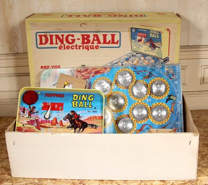 null Lot of toys :

- Electric Ding Ball in its original box

- Tivoli in its bo...