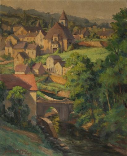 null Georges GEO-LACHAUX (1891-?)

Village de Treignac

Huile sur toile signée en...