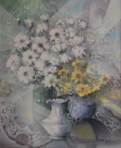 null Alferio MAUGERI (1933-)

Bouquet de fleurs 

Huile sur toile signée en bas à...