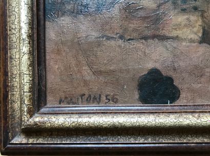 null MATTON Charles (1931-2008)

Etude pour un rideau de scène

Huile sur toile signée...