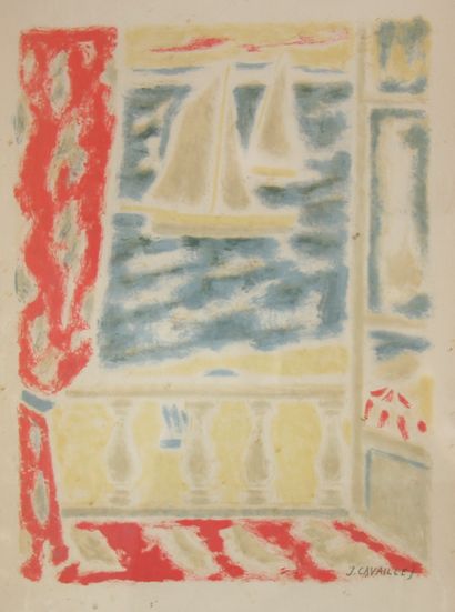 null Jules CAVAILLES (1901-1977)

Fenêtre ouverte sur la mer

Lithographie

46 x...