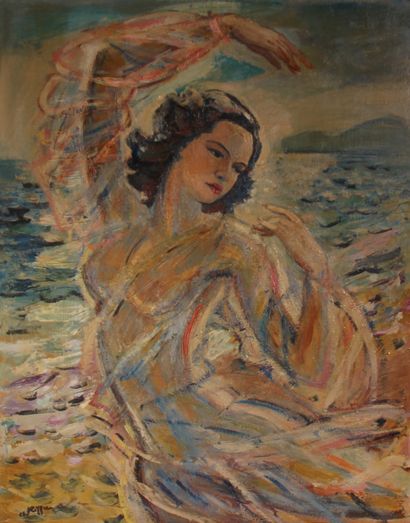 null Charles KIFFER (1902-1992)

Madame Steiner dansant devant la mer

Huile sur...