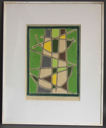 null Jean LEPPIEN (1910-1991)

Sans titre, 1952

Crayon gras sur papier Ingres signée...