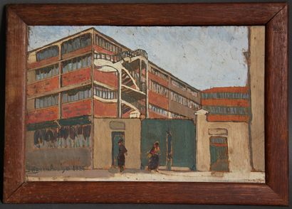 null Simone HAYEM-AUSCHER (1895-1932)

Personnages devant une usine

Huile sur panneau...