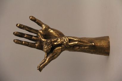 null Seiho OUSHI (XXème s.)

Main tenant le Christ

Sculpture en bronze dorée, signée...
