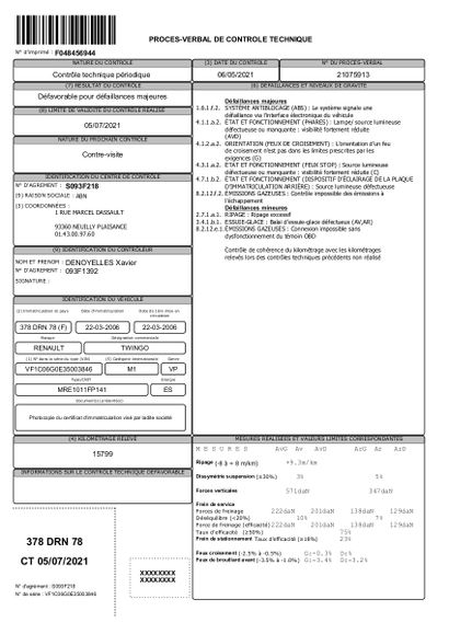 null *RENAULT Twingo

Registration number: 378 DRN 78

Date of registration: 22/03/2006

Power...