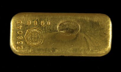 null A gold bullion Comptoir Lyon-Alemand Louyot cie n°338043, weight : 995,5 g....