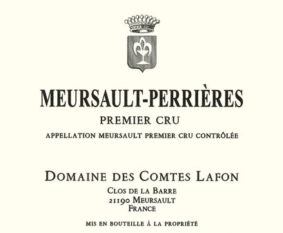 null 1	 magnum 	MEURSAULT 	"Perrières 1er cru", 	Domaine des Comtes Lafon 	2018