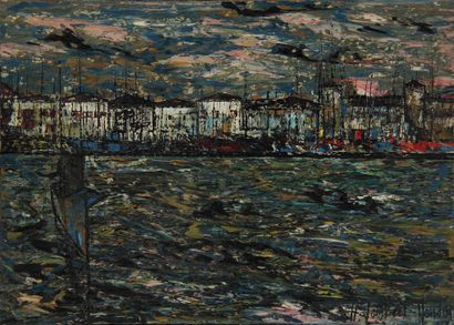 null Henri LAMBERT-NAUDIN (20th c.)

Entrance to the port

Oil on canvas signed lower...
