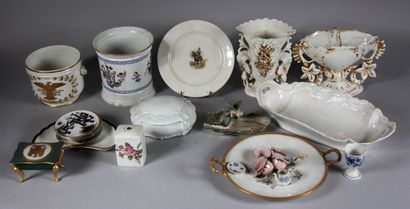 null Lot of porcelain and earthenware mismatched (accidents, chips)