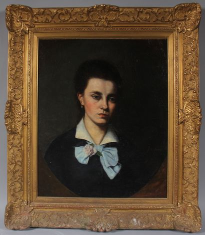 null G.V. MARTIN

Portrait of a woman

Oil on canvas signed in the middle right and...