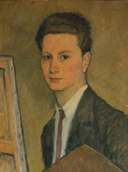 null Ecole moderne

Autoportrait 

Huile sur toile datée au dos janvier 1925 

61...