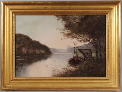 null Paul Louis MORIZET (1850-?)

The boat mooring on the river

Oil on canvas signed...