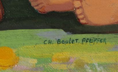 null Charles BOULET PFEIFFER (1921-1970)

La famille

Huile sur isorel signée en...