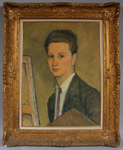 null Ecole moderne

Autoportrait 

Huile sur toile datée au dos janvier 1925 

61...