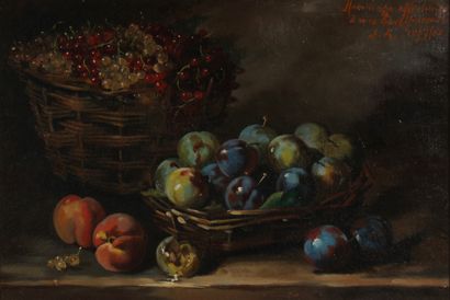 null Modern School

Still life with fruits 

Oil on canvas dedicated in the upper...