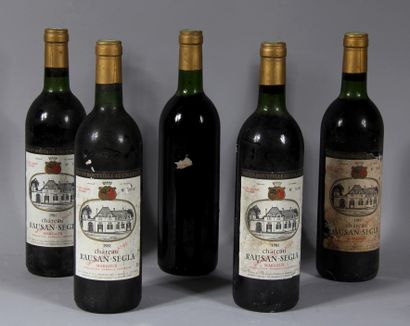 null 5 b. château RAUSAN SEGLA 1981 (one b. without label)