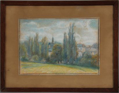 null Modern school

The Poplars at La Celle Dunoise

Grease pencil, titled on the...