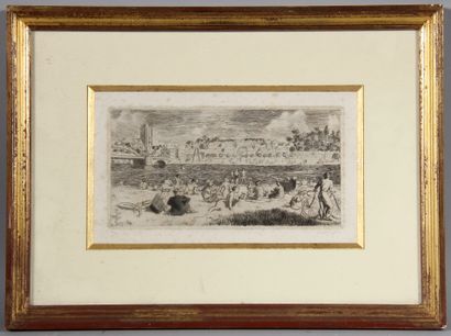 null FRIEDBERGER

- The bathing

Etching signed lower right, numbered 2/30

18 x...