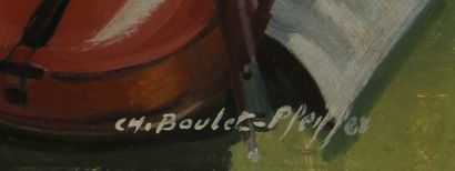 null Charles BOULET PFEIFFER (1921-1970)

The musicians

Oil on isorel signed lower...