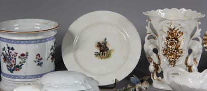 null Lot of porcelain and earthenware mismatched (accidents, chips)