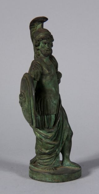 null Green patina bronze sculpture representing Perseus

H : 24,5 cm.