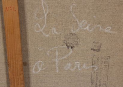 null BOËNNE

La Seine à Paris

Huile sur toile signée et datée en haut à droite 73

38...