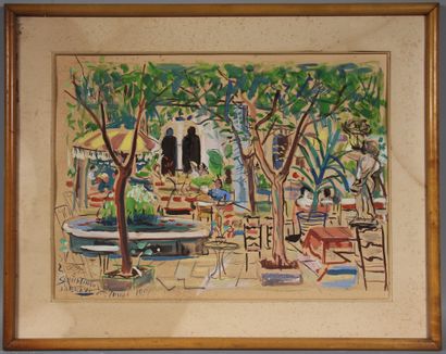 null SCHLICHTING

The Abbey at Joseph's

Gouache on cardboard signed and dated lower...