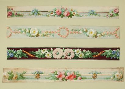 null *Louis Eugène BOURGEOIS (1831-1878)

Study of friezes of flowers

Two framed...
