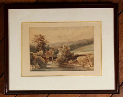 null *Pierre Louis DUPLAT (1795-1870)

Le pont

Aquarelle signée en bas à droite

17...