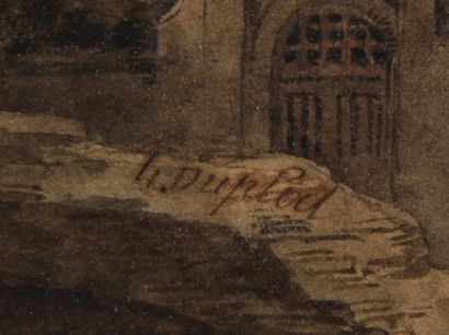 null *Pierre Louis DUPLAT (1795-1870)

Arc de triomphe dans un paysage

Aquarelle...