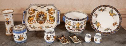 null *GIEN

Set of plates, bowl, pot holder in earthenware decorated with grotes...