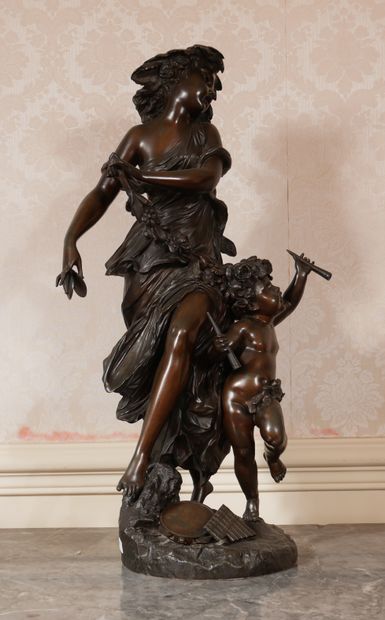 null Charles BUHOT (1815-1865)

Dancer and child musician

Sculpture in patinated...