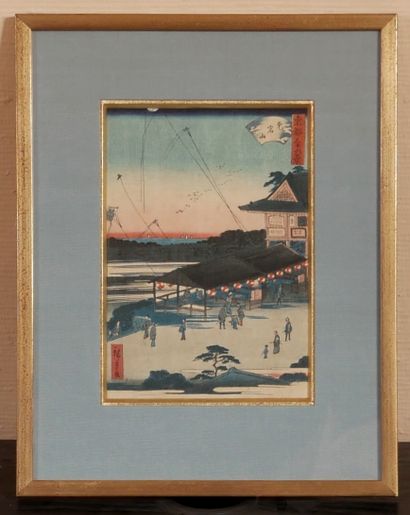 null HIROSHIGE

View of the eastern capital : Atagoyama temple

Polychrome print

20...