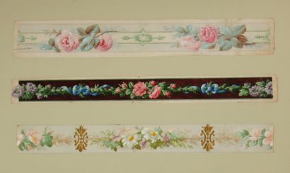 null *Louis Eugène BOURGEOIS (1831-1878)

Study of friezes of flowers

Two framed...