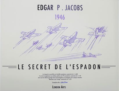 null Edgar P. JACOBS

Portfolio " Le Secret de l'Espadon "- Dargaud-Lombard/ London...