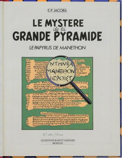 null JACOBS 

Blake et Mortimer - Le Mystère de la Grande Pyramide - T1 - Le Papyrus...